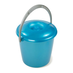 Ведро п/эт. 5л с крышкой (пищевое, цветное перламутровое)