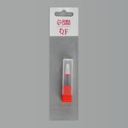 Цена за 2 шт. Фреза керамическая для маникюра «Конус», мелкая нарезка, 6×13 мм, в пластиковом футляре, белая