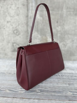 Женская кожаная сумка-портфель 8399-3 Бордо - Sergio valentini фото 3