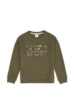 U. S. Polo Assn Детская толстовка цвета хаки с круглым вырезом