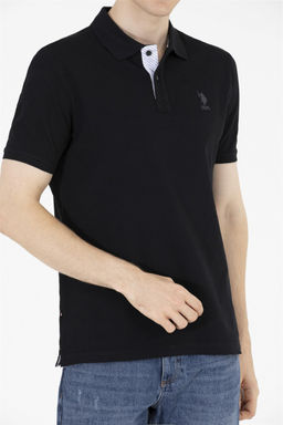 Мужская черная базовая футболка с воротником-поло Неожиданная скидка в корзине - U.s. polo assn фото 6