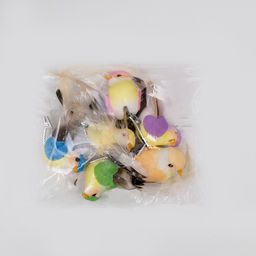 Цена за 6 шт. Декор на прищепке «Птица», МИКС, 8.5×2, 5×3 см