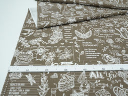 Вафельное полотно Кафе цв.коричневый, ш.1.5м, хлопок-100%, 155гр/м.кв - Купава фото 6