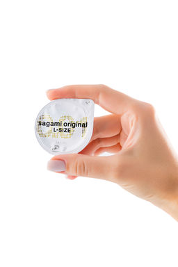 Презервативы Sagami, original 0.01, полиуретан, LARGE, 2 шт.