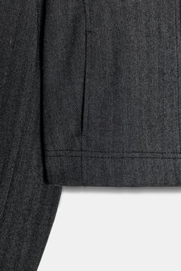 HERRINGBONE CROPPED BLAZER - Zara фото 8