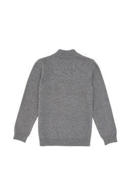 Серый меланжевый трикотажный кардиган для мальчика Неожиданная скидка в корзине - U.s. polo assn фото 2