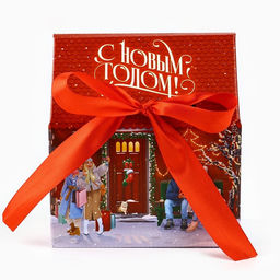 Коробка подарочная новогодняя складная « Городская жизнь », 15 х 18 х 10 см