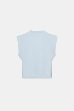 KNIT WAISTCOAT WITH DEFINED SHOULDERS - Zara фото 8