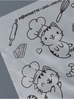 Кондитерские мешки «Котики» 35×20 см, 50 шт.