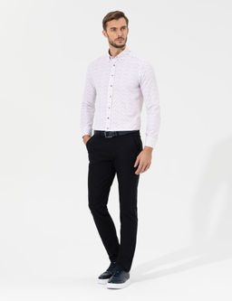 Siyah Slim Fit Chino Pantolon