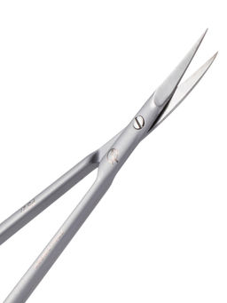 Frau Finger Ножницы маникюрные для кутикулы изогнутые / Premium PS 27, матовые, ручная заточка, 10 см