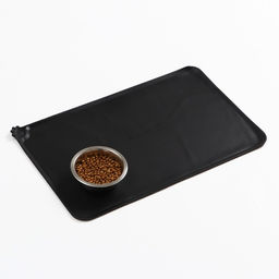 Коврик силиконовый под миску, 47 х 30 см, чёрный - Пижон фото 2