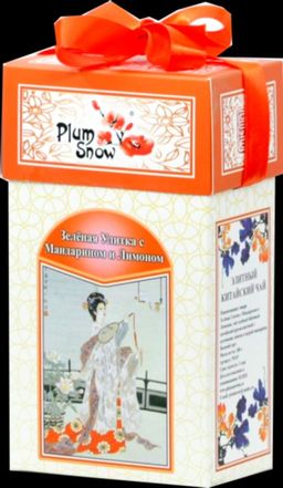 PLUM SNOW. Зелёная Улитка. Мандарин и лимон 100 гр. карт.пачка