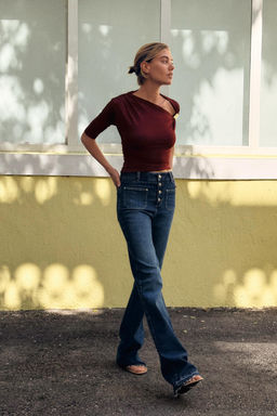 ASYMMETRIC POLYAMIDE TOP - Zara фото 34