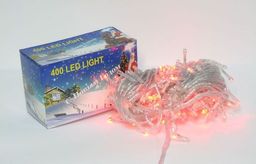 Эл. гирлянда диодная 400 ламп 20м темный провод (MM-400LED/701191/240л) цветная, в тубе
