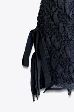 TEXTURED KNIT TOP WITH BOWS - Zara фото 6