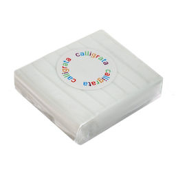 Полимерная глина Calligrata 50 г, с блёстками, белая