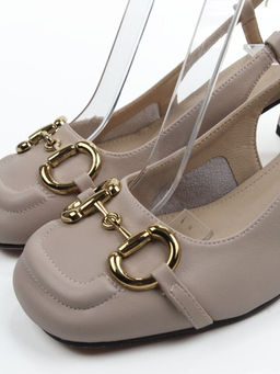 06-XL629-3 BEIGE Туфли летние женские (натуральная кожа)