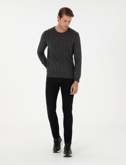 Siyah Slim Fit Jean Pantolon
