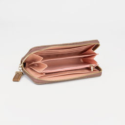 Кошелёк на молнии, цвет бежевый - Simaland фото 3