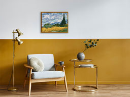 Набор для вышивания PANNA Золотая серия MET-7347 Пшеничное поле с кипарисами 38 х 30 см