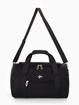 Сумка дор РК Одноцвет, 39*20*25, отд на молнии, н/карман, дл ремень, черный