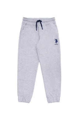 Серые меланжевые спортивные штаны для мальчика - U.s. polo assn фото 3