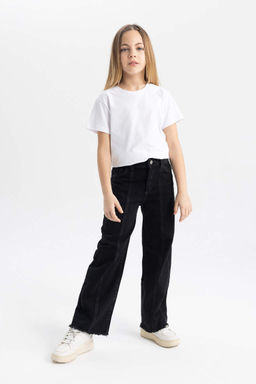 Широкие джинсовые брюки для девочек - Defacto фото 7