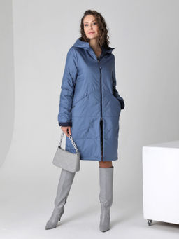 25108 Плащ утепл. синий - Dizzyway фото 2