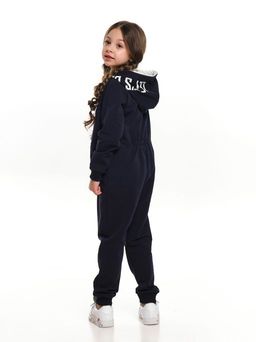 Комбинезон на молнии из футера UD 7344 т.синий - Mini maxi фото 10