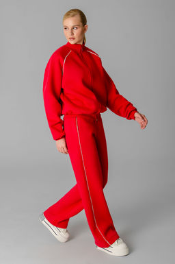 Арт. 2916 Костюм с начесом женский 44-52 (5 шт) Цвет:красный