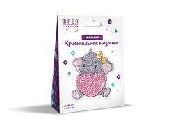 Кристальная (алмазная) мозаика ФРЕЯ ALVM-077 магнит Слоник 7.5 х 8 см