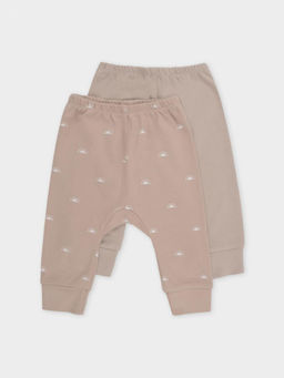 Crockid _ К 4718-2уп/тем.бежевый,маленькие солнышки набор брюки яс