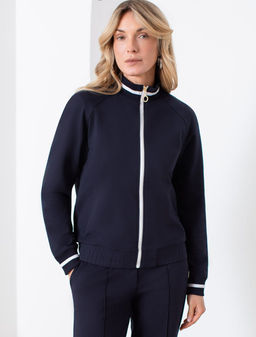 Бомбер среднего объема из футера двухнитки с эластаном