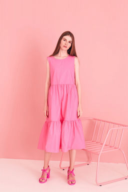 Синее платье-миди - Incity фото 7