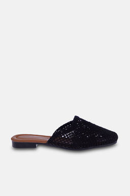 Trendyol Shoes Siyah Orgu Detayl? Kad?n Mule Terlik TAKSS24TE00000 - Trendyolmilla фото 8