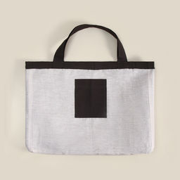 Сумка изо льна двухсторонняя SL HOME Linear bag, 67?35 см