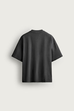CAMISETA B?SICA LAVADA / Antracita oscuro - Zara фото 10