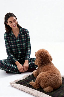 Pembe Ekose / Kareli 30/1 penye suprem Orme Pijama Tak?m? THMAW26PT00073 - Trendyolmilla фото 9