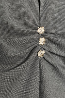 BUTTON PIQU_ TOP - Zara фото 8