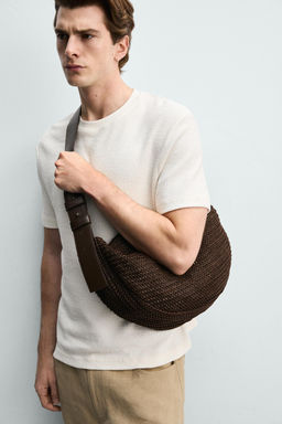 BOLSO DE HOMBRO TRENZADO / Marr?n - Zara фото 5