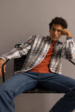 Рубашка Lumberjack с длинным рукавом в клетку обычного кроя