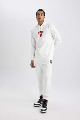 DeFactoFit Толстые спортивные штаны стандартного кроя для джоггеров NBA Chicago Bulls  фото 3