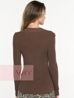Джемпер женский 5232-41291. 34 т.коричневый