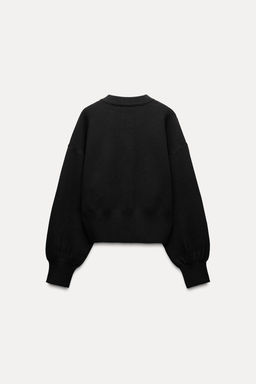 KNIT CARDIGAN WITH LARGE BUTTONS - Zara фото 5