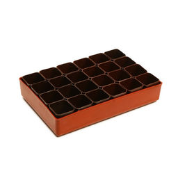 Набор для рассады: стаканы по 70 мл (24 шт.), поддон 29.5×20 см, МИКС