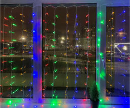 Гирлянда занавес микс, 3х3м, 220В, 480led, 8режимов - Family фото 2