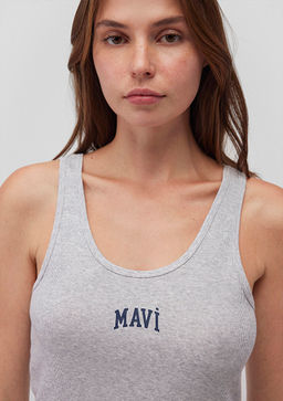 Mavi Logo Bask?l? Gri Atlet  фото 5