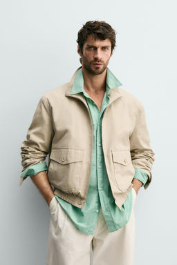 CAZADORA REGULAR FIT ALGOD?N - LYOCELL / Arena - Zara фото 2