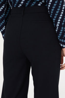 Kad_n Lacivert Straight Fit Kanvas Pantolon